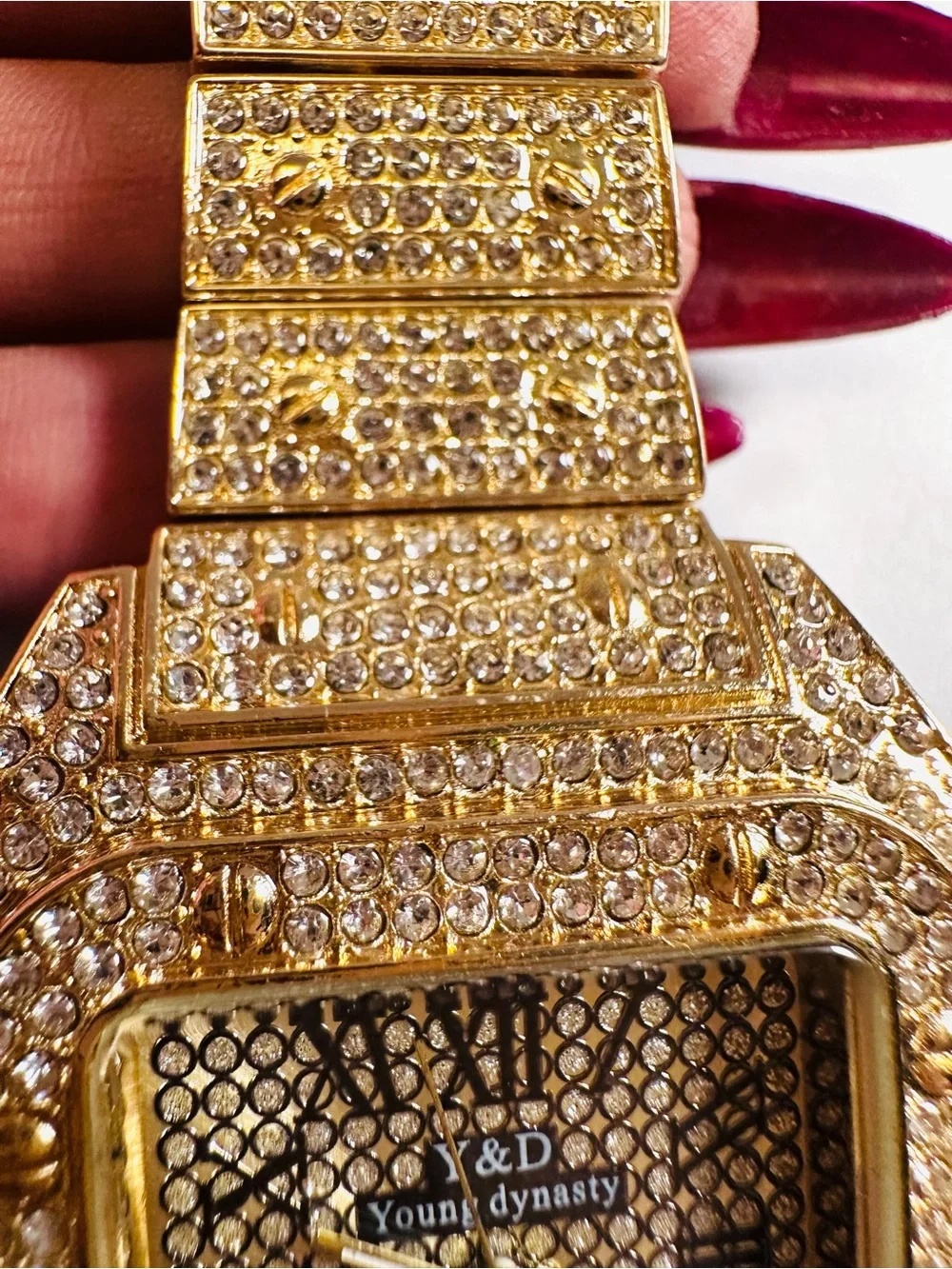 NEW Young Dynasty Street Hip Hop Bling Mens/Unisex Watch Sz 8